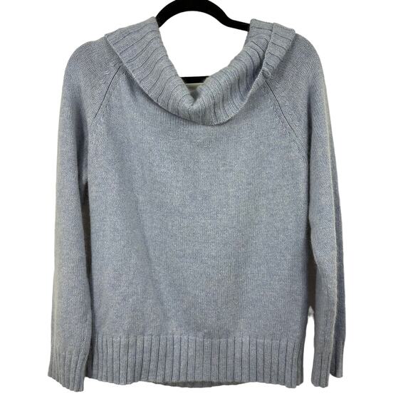 Old Navy Perfect Fit Sweater Large Blue‎ Angora Hair Blend - Picture 4 of 4